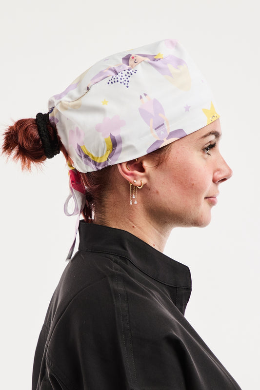 Calot Médical Imprimé - Licornes & Arc-en-Ciel