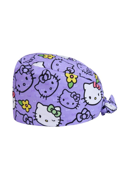 Calot de bloc tissu – Mauve à motifs Minnie