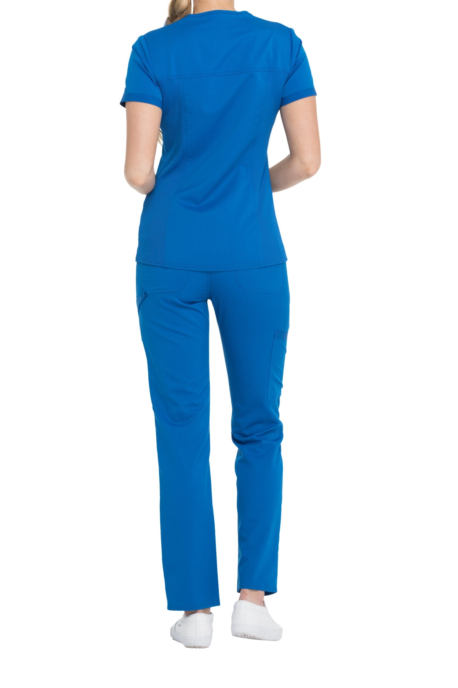 Uniforme médical bleu vif Balance by Dickies avec poches, top à manches courtes et pantalon