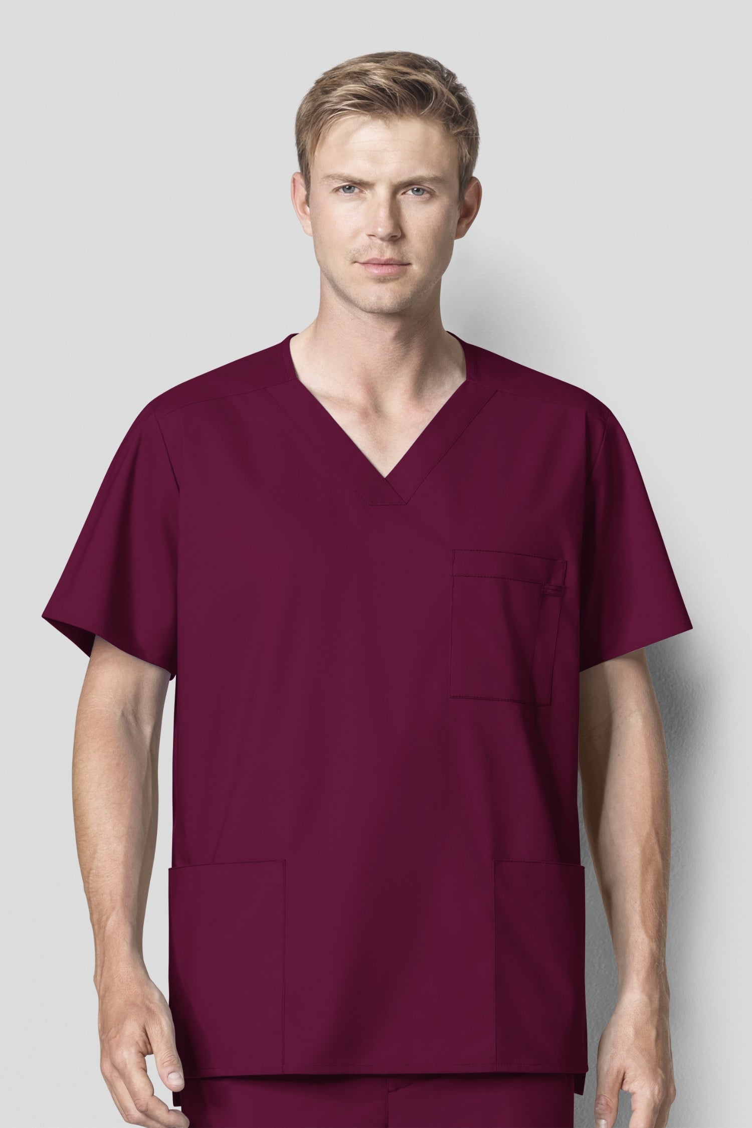 Wonderwork - Tunique médicale - Homme - Bordeaux / XS