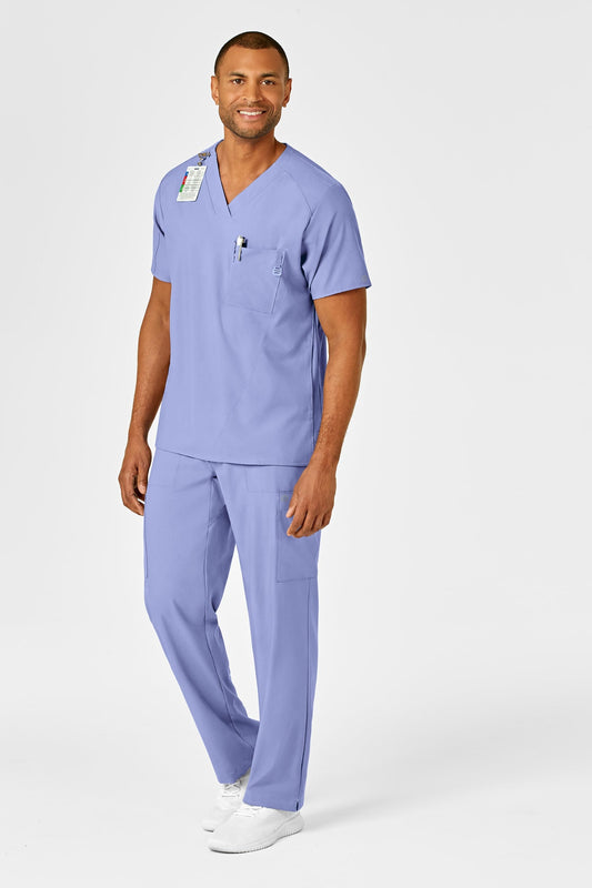 Bravo - Tenue médicale - Homme - Bleu ciel / XS