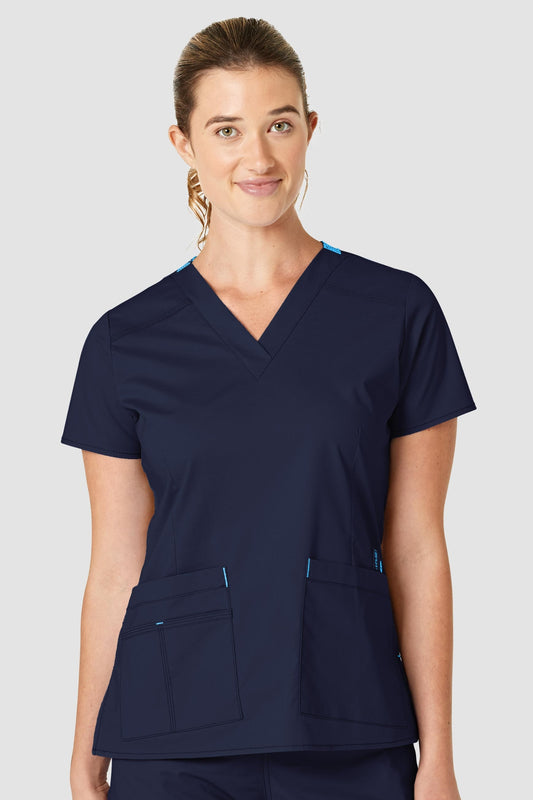 Bella - Blouse médicale - Femme - Bleu marine / XXS