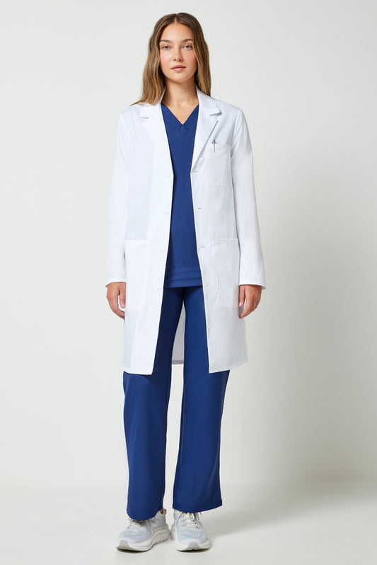 Blouse Blanche Médicale Unisexe Longue CK Project Lab – 3 Poches - 97 cm