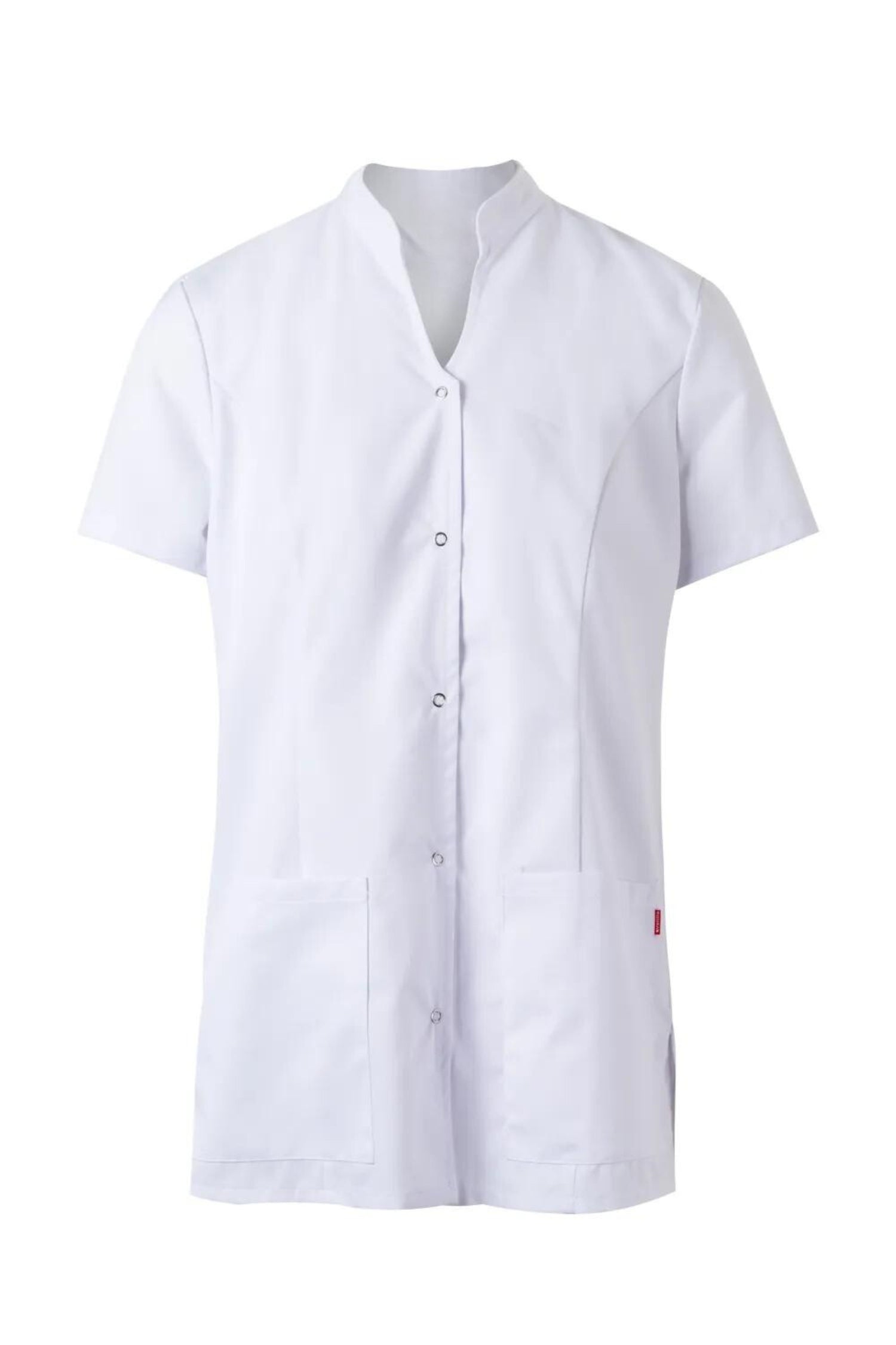 Blouse médicale Célia femme en coupe confortable avec fentes latérales et boutons pression