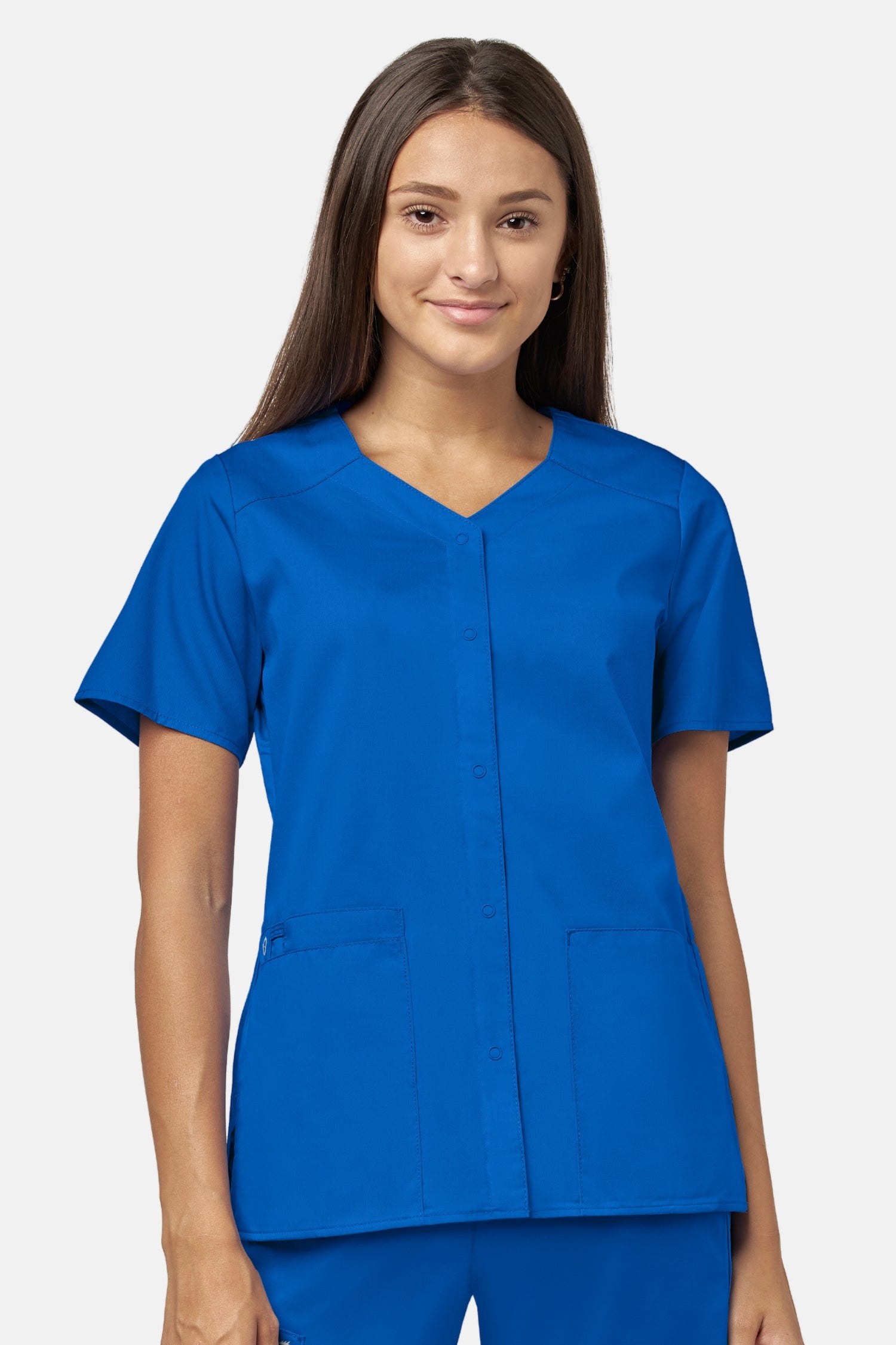 Camélia - Blouse médicale - Femme - Bleu royal / XXS