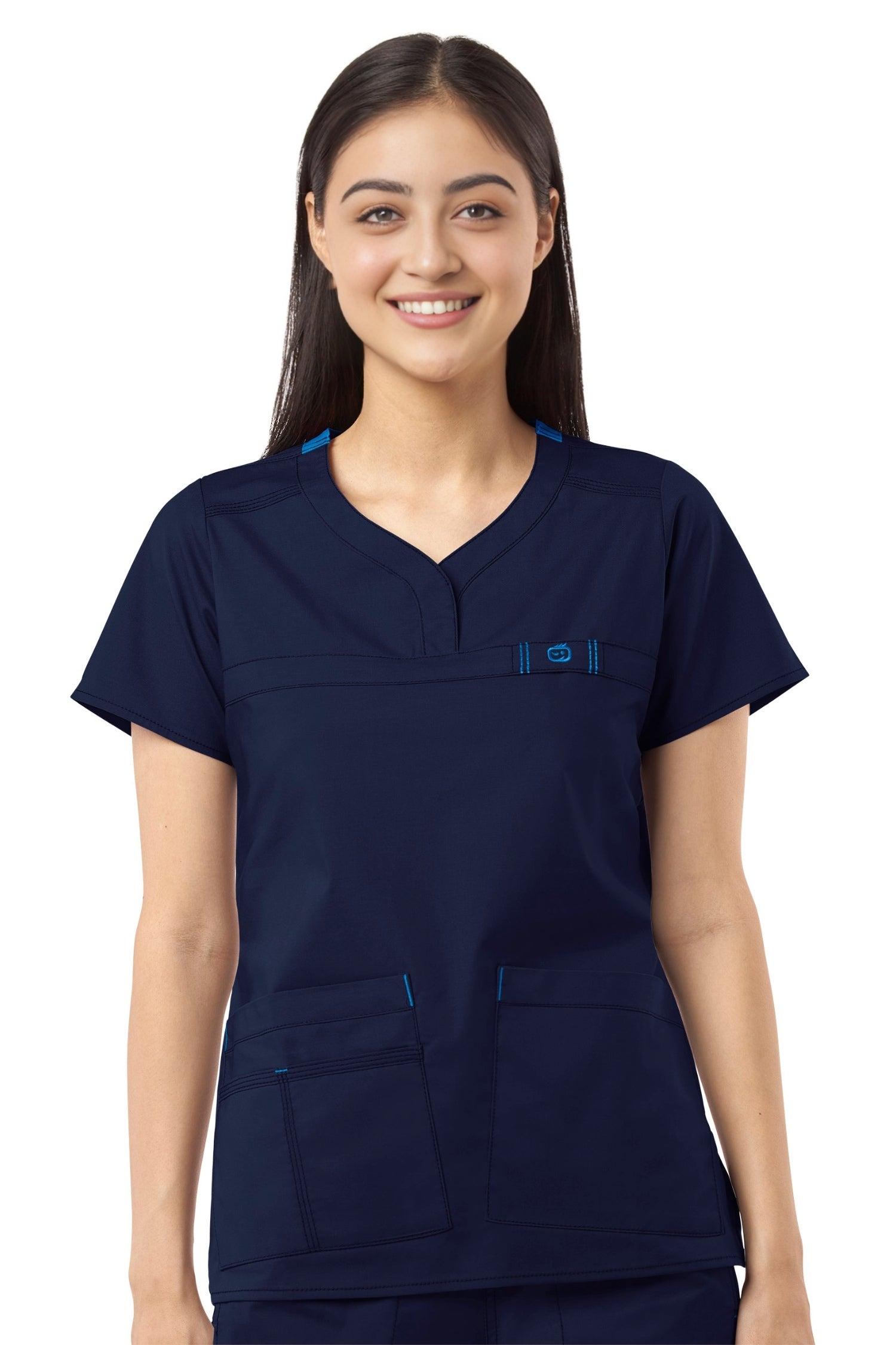 Flex - Blouse médicale - Femme - Bleu marine / XXS