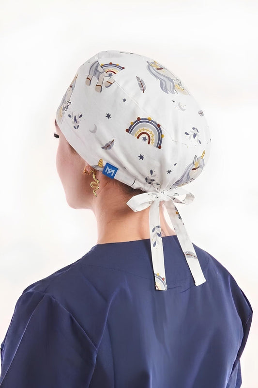 Calot de bloc à motifs unicorn - Cheveux longs