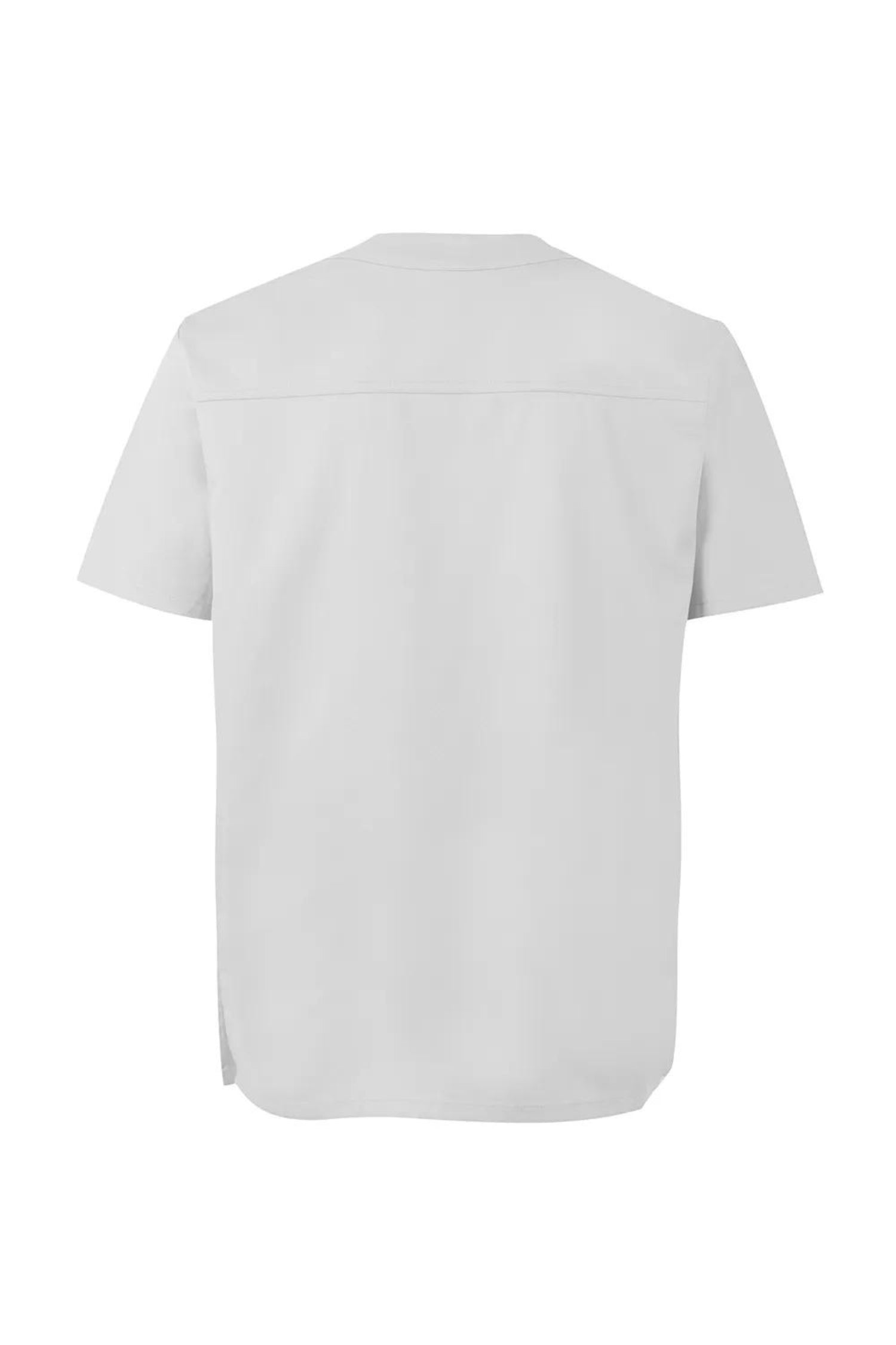 T-shirt blanc à manches courtes, coupe confortable, idéal pour tenues médicales