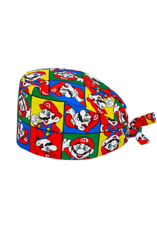 Calot de bloc tissu à motifs – Multicolore à motif Super Mario