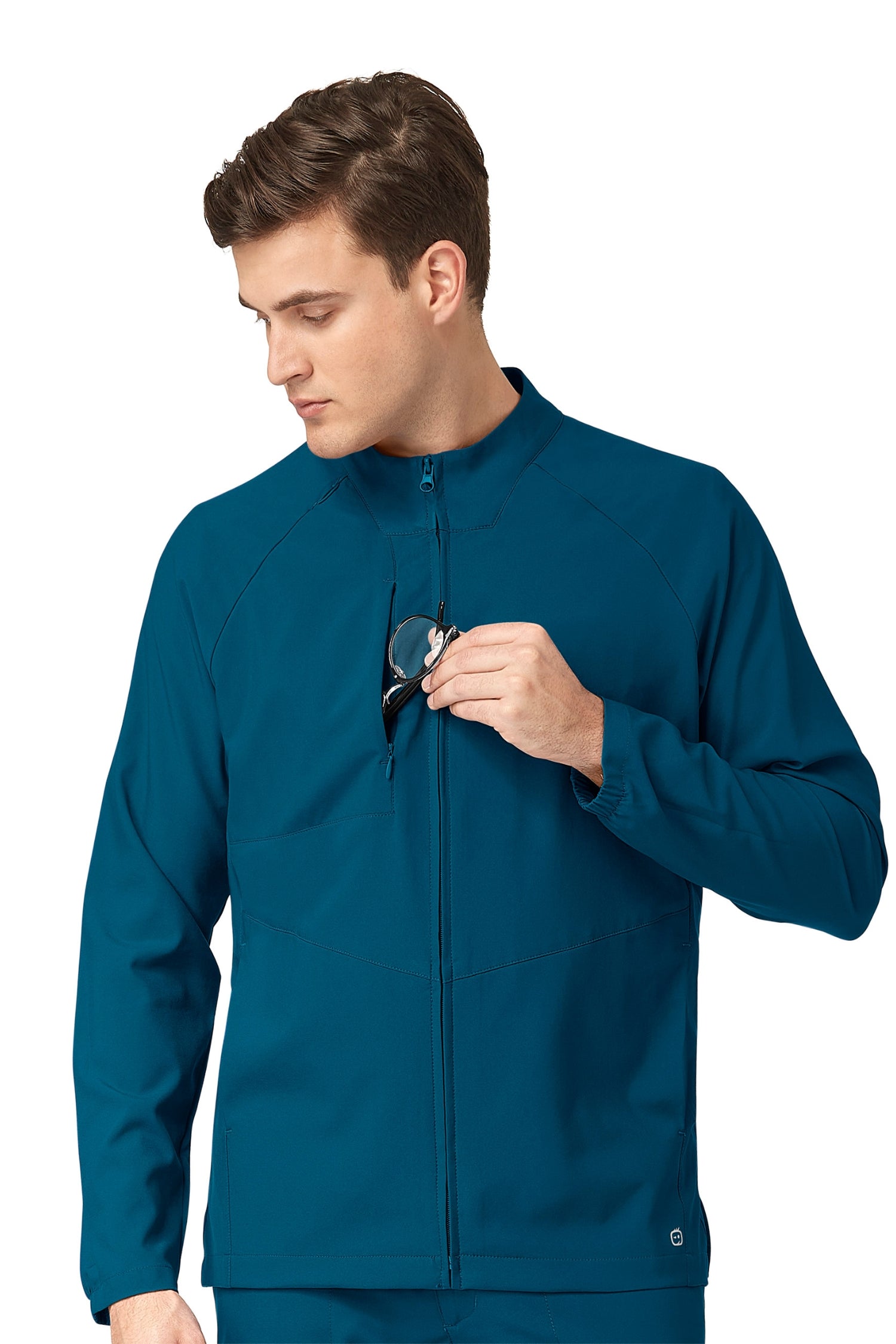 W23 - Veste warm-up - Homme - Bleu Caraïbes