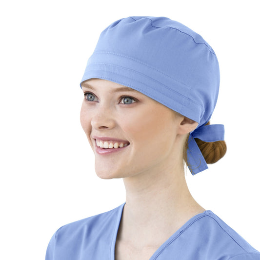 Calot médical WonderWink bleu clair, facile à entretenir, idéal contre contaminations lors