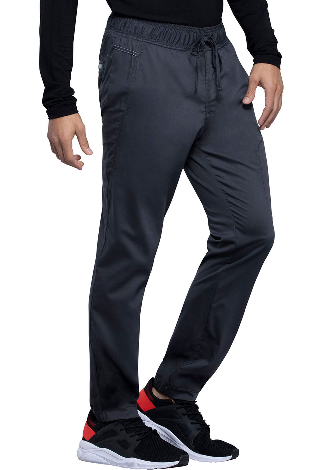 Pantalon médical Cherokee avec taille réglable et poches, coupe moderne pour tenues médicales