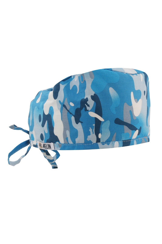 Calot chirurgien dentiste – Camouflage bleu - Taille Standard