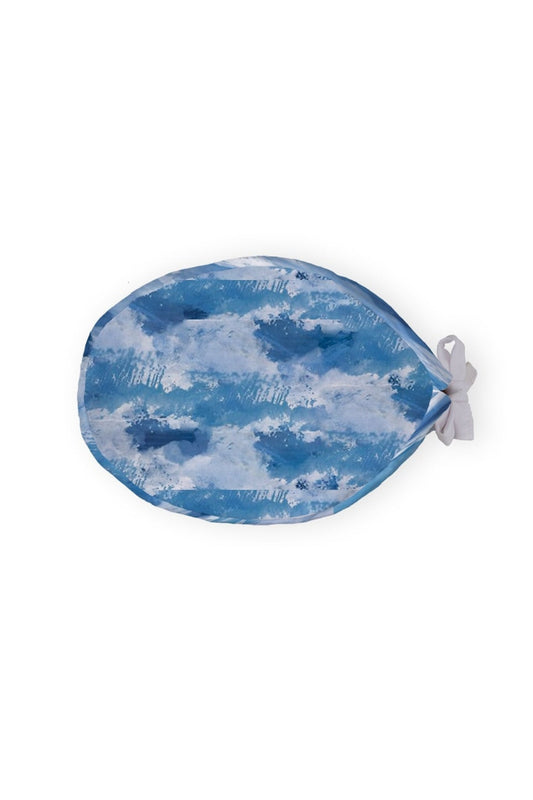 Trousse ovale bleu nuage pour calot médical Aelin inspiré de Grey’s Anatomy