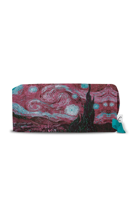 Trousse en simili cuir La Nuit étoilée, un motif unique inspiré de Van Gogh