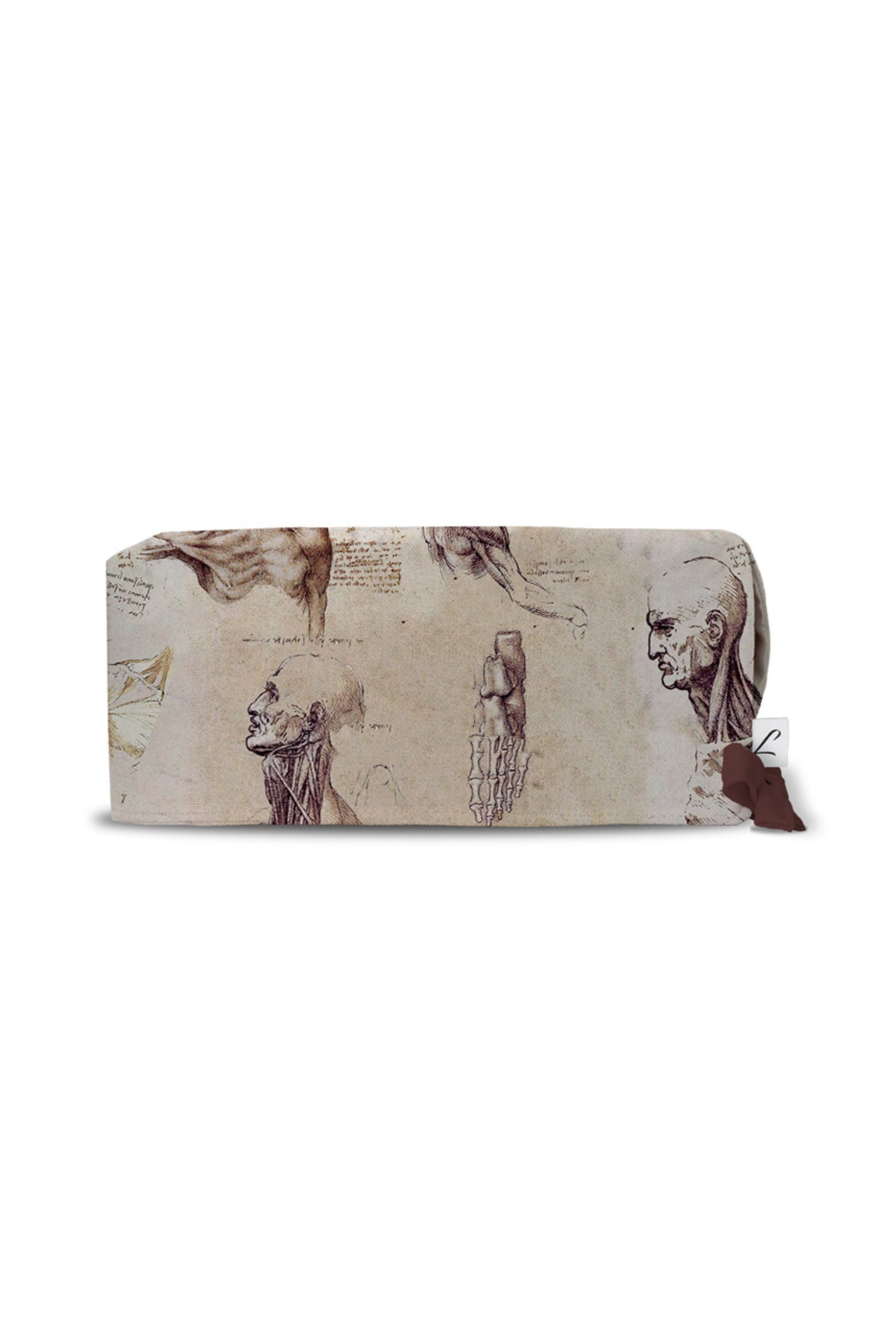 Portefeuille rectangulaire avec motifs uniques d’anatomie de Léonard de Vinci