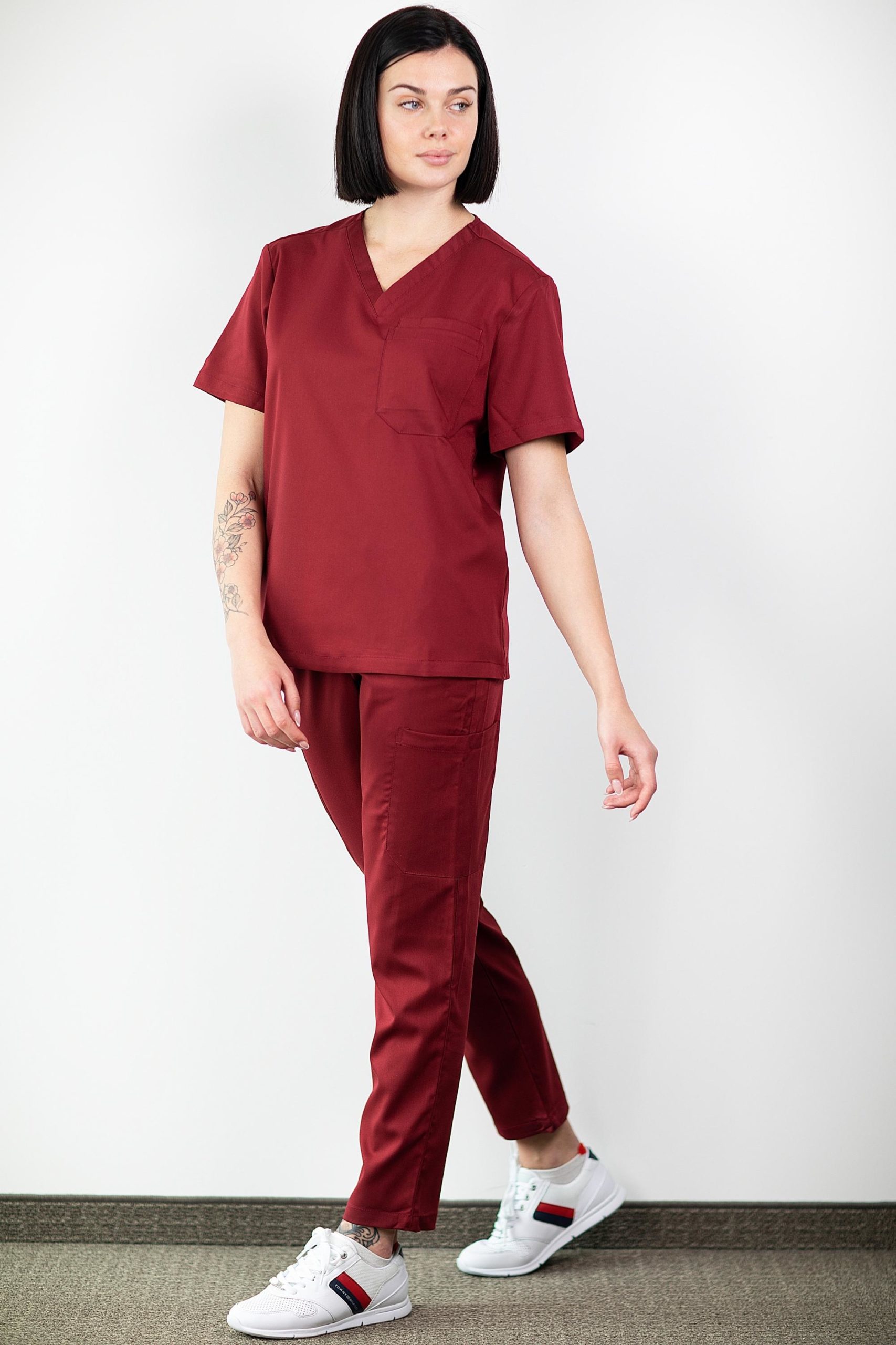 Medfit - Tenue médicale - Unisexe - Bordeaux / S