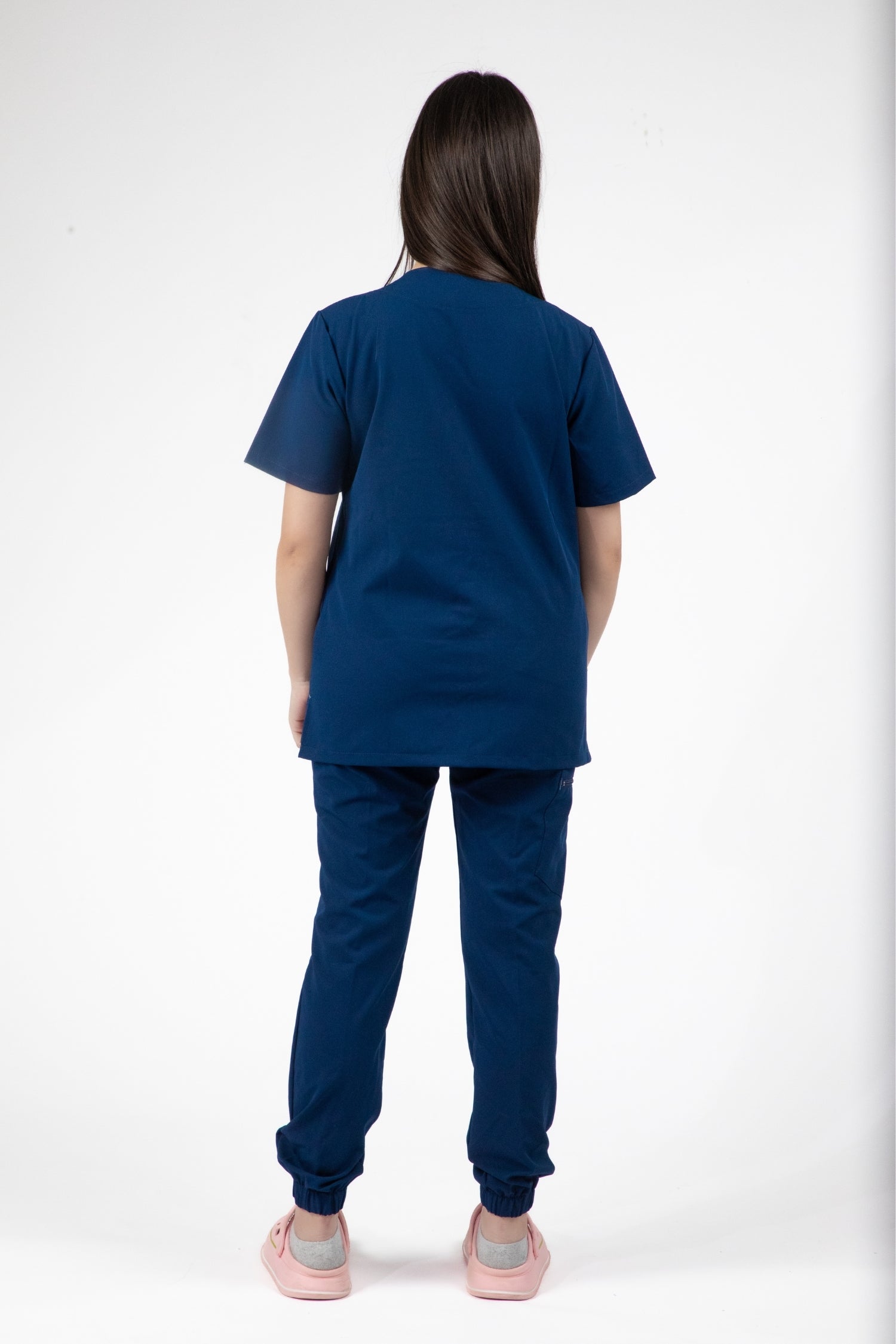 Femme en uniforme médical bleu: blouse et pantalon Slimfit NEW - Tenue médicale - Bleu