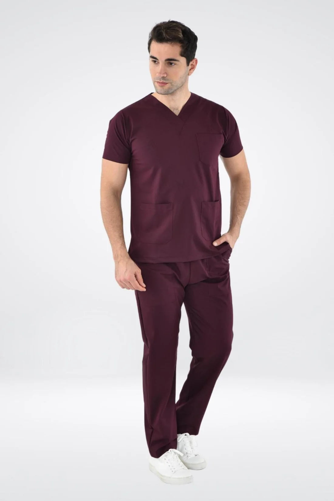 Confort - Tenue médicale - Homme - Bordeaux / S